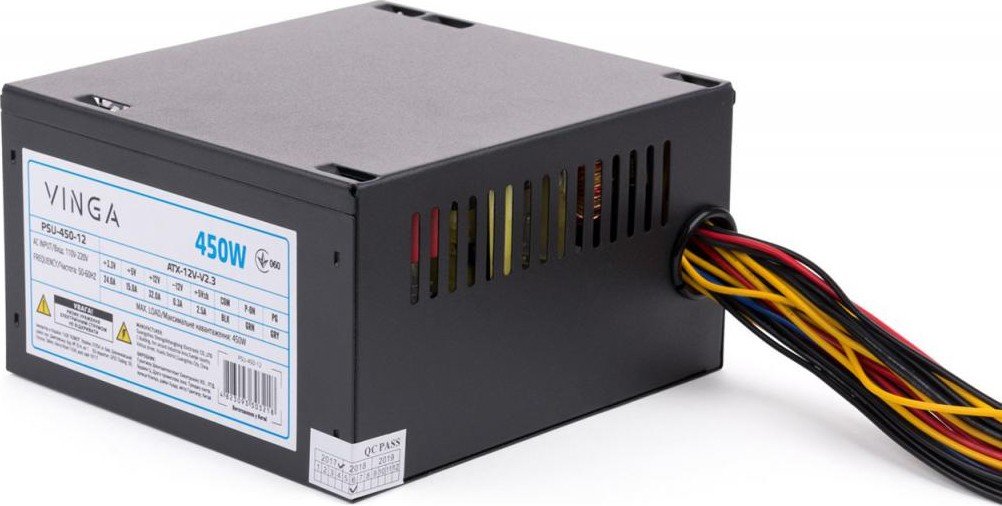 Блок питания 450W Vinga PSU-450-12 купить | Elmir - цена, отзывы ...