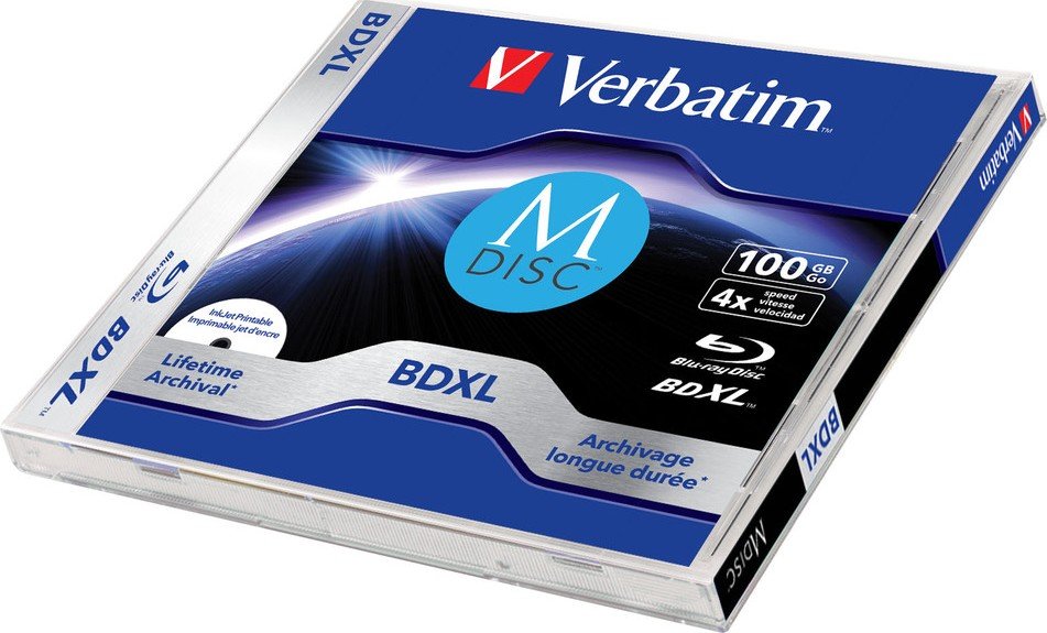 BDR XL Verbatim 100Gb 4x Printable MDisc (Jewel Box 1pcs) (43833