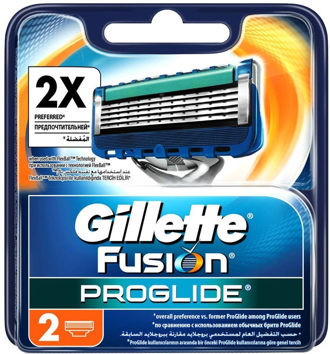Кассета для бритвы Gillette Fusion ProGlide 2 шт. (7702018085897 ...
