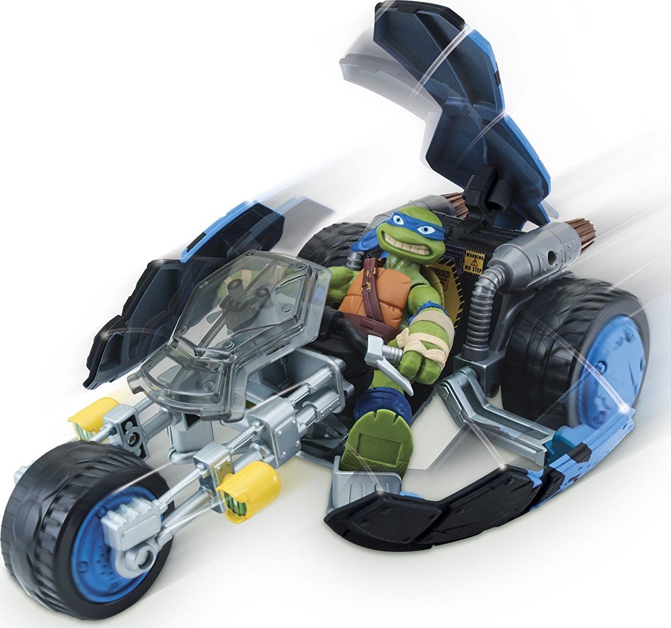 Мини-транспорт TMNT Черепашки-ниндзя Рестайлинг Ле на мотоцикле