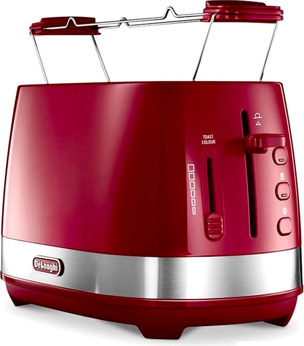 Тостер Delonghi CTLA 2103 R купить | ELMIR - цена, отзывы, характеристики