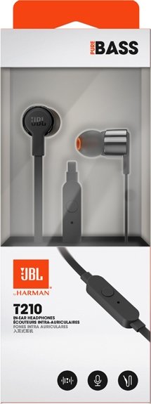 Наушники JBL T210 Black (JBLT210BLK) купить | ELMIR - цена, отзывы ...