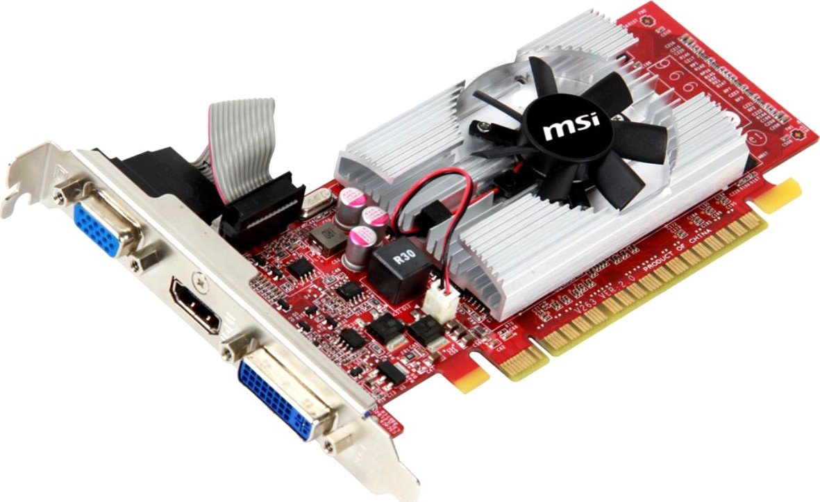 Видеокарта MSI PCI-E GeForce GT610 2GB DDR3 (N610GT-MD2GD3/LP