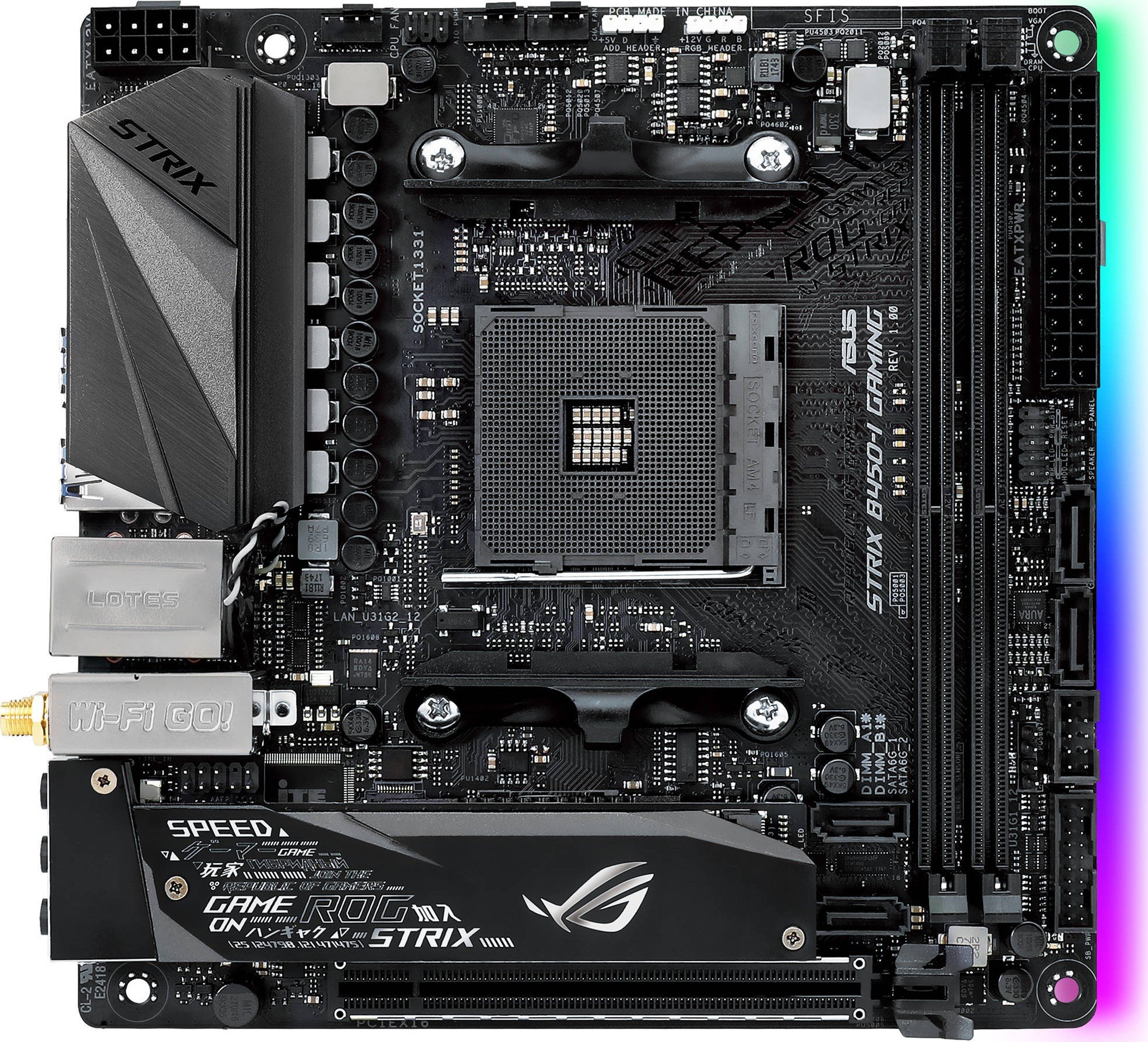 Материнская плата Asus ROG STRIX B450-I Gaming s-AM4 B450 купить ...