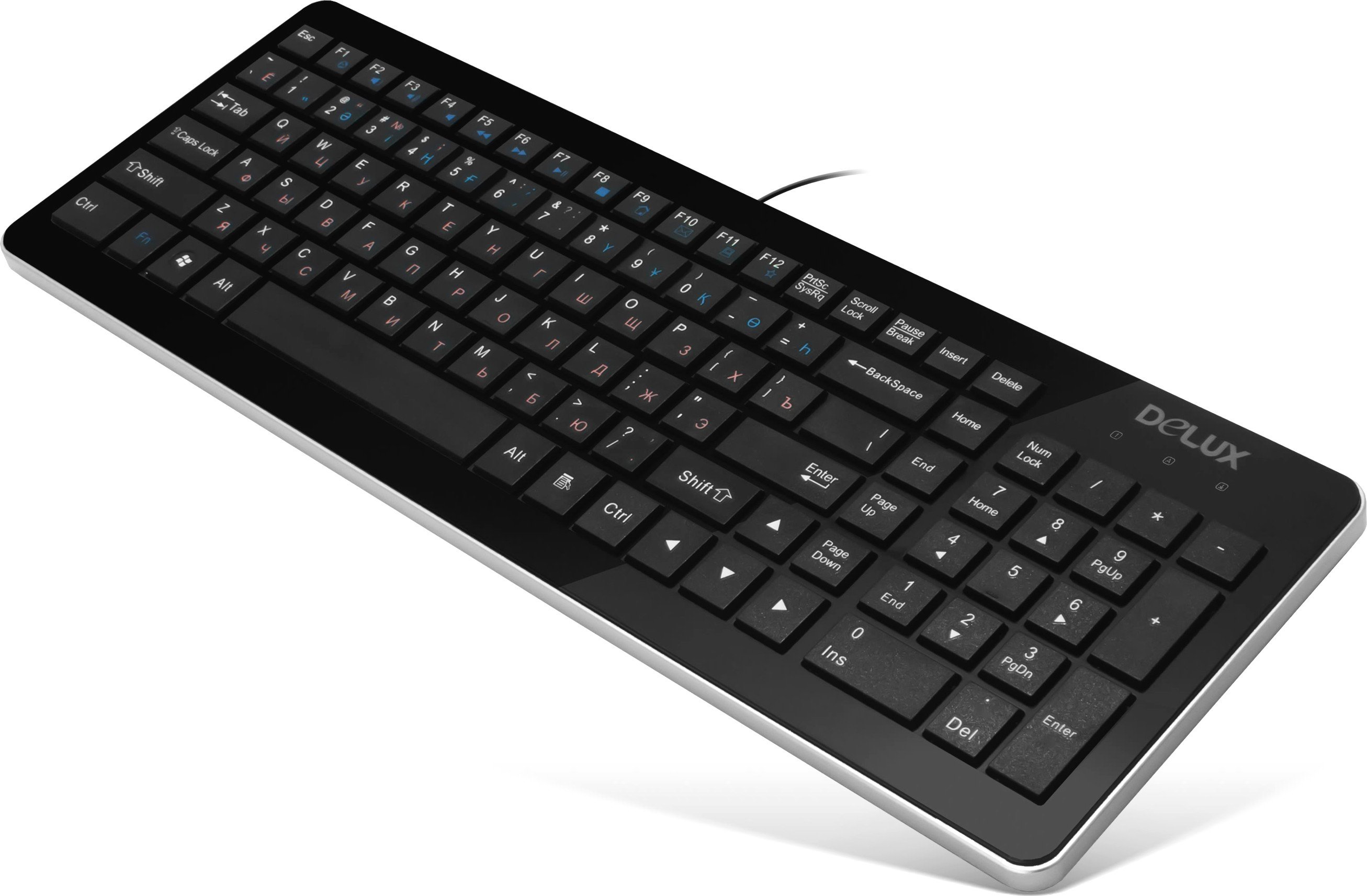 Клавиатура Delux DLK-1500U Black USB купить | Elmir - цена, отзывы ...
