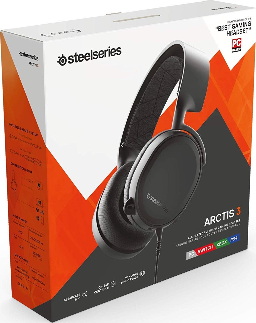 Наушники SteelSeries Arctis 3 Black 2019 Edition (61503) купить | ELMIR ...