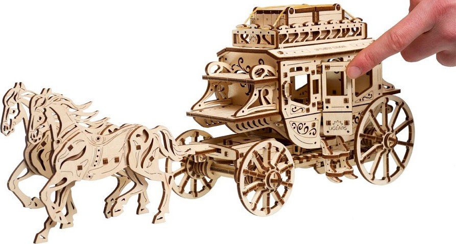 Конструктор Ugears Почтовый дилижанс (70045) купить | ELMIR - цена ...