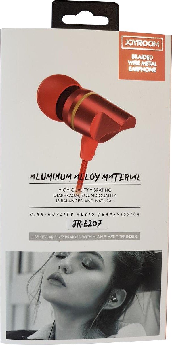 Наушники Joyroom JR-E207 Red купить | ELMIR - цена, отзывы, характеристики