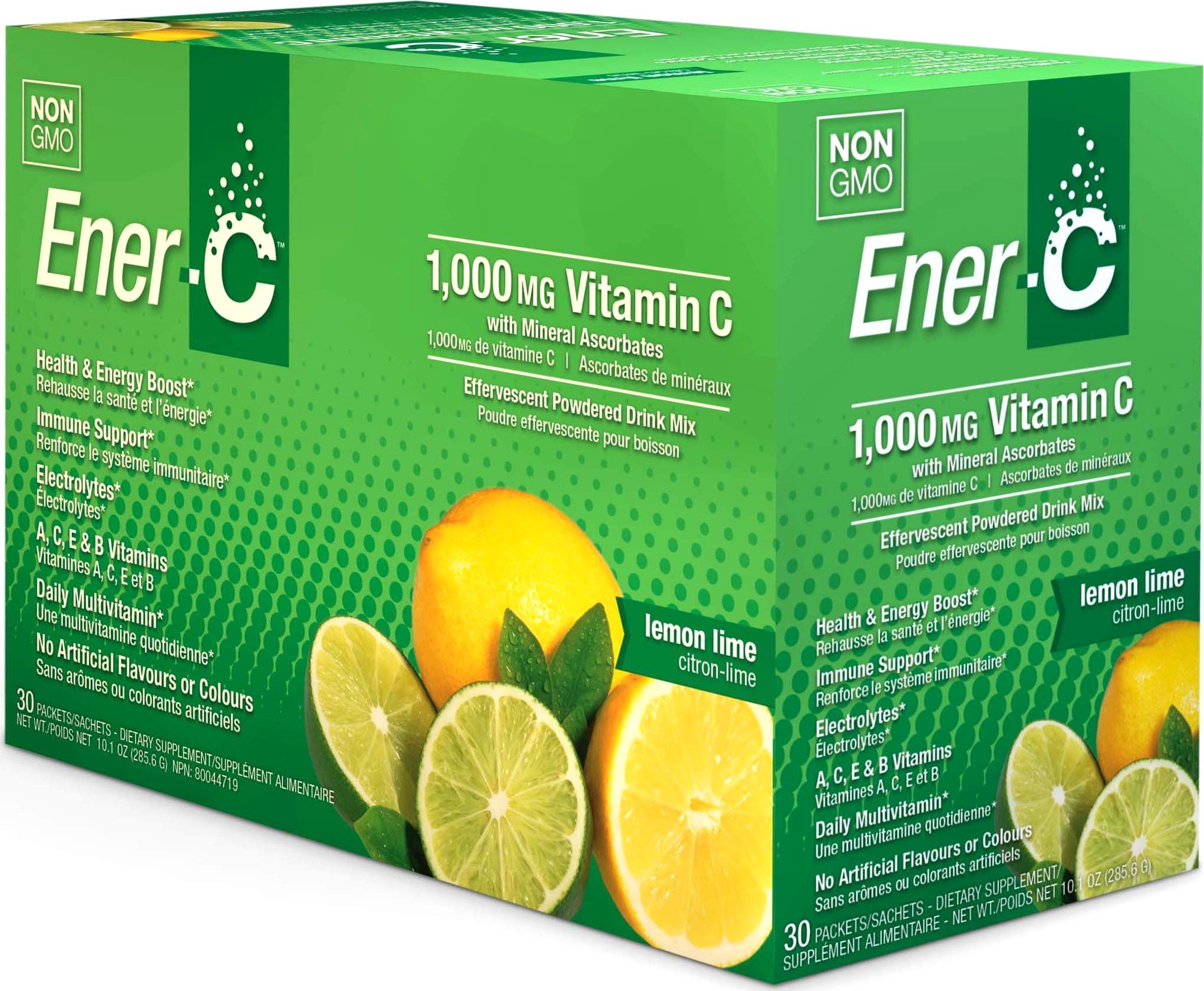 Витамины шипучие Ener-C Vitamin C лимон и лайм 30 шт. (EC02) купить ...