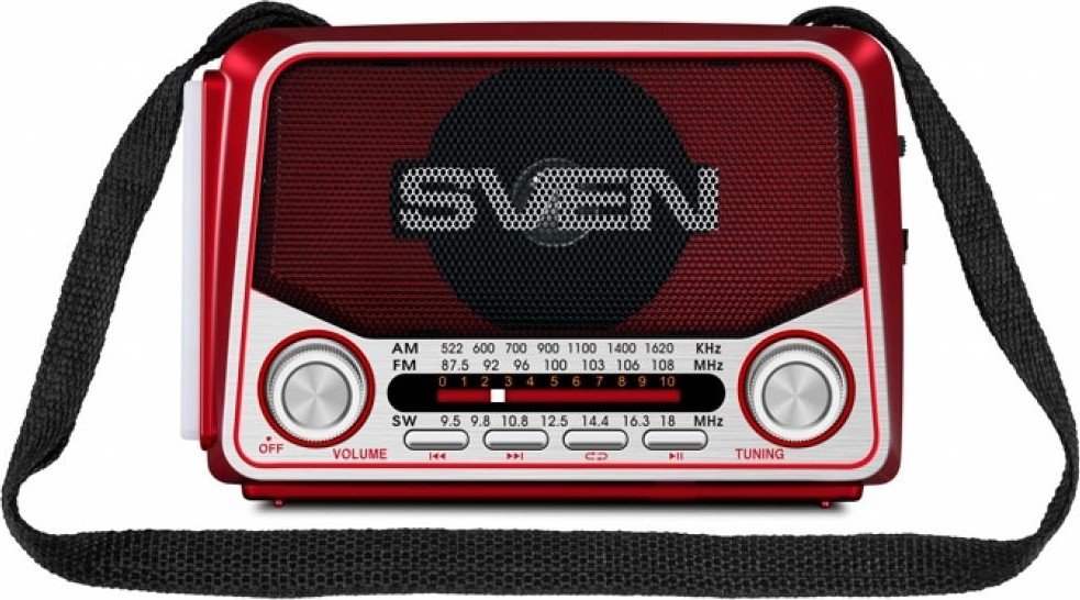 Радио Sven SRP-525 Red купить | ELMIR - цена, отзывы, характеристики