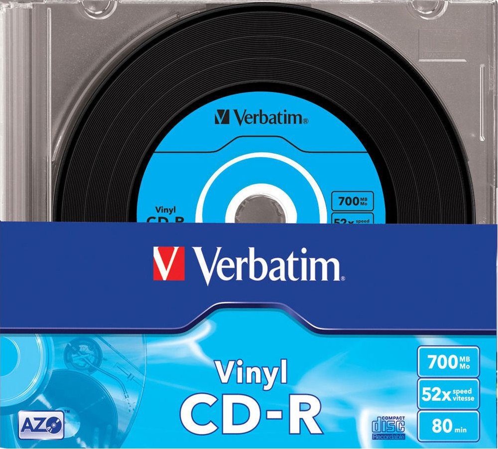 CD-R Verbatim Azo Data Vinyl 700Mb 52x (Slim Case) (43426-1) купить ...