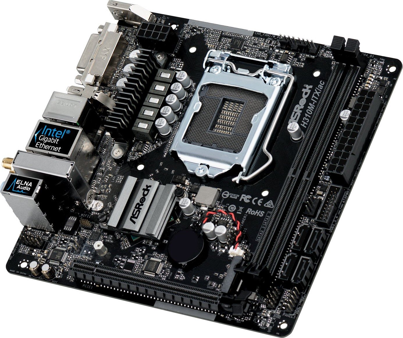 Материнская плата ASRock H310M-ITX/ac s-1151 H310 купить | Elmir - цена ...