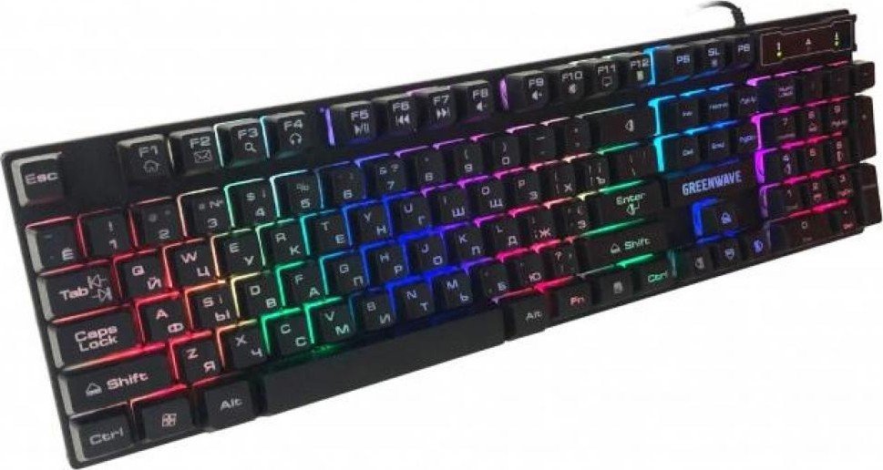 Клавиатура Greenwave GK-110L Black купить | Elmir - цена, отзывы ...