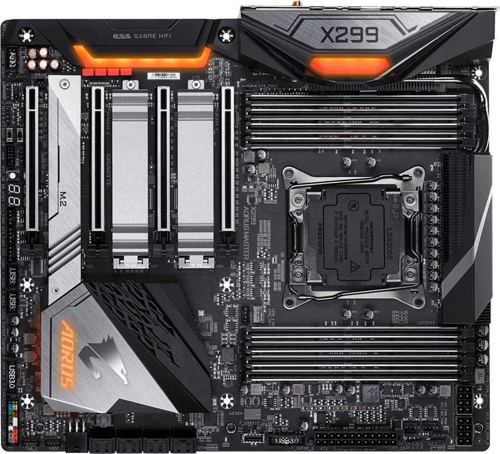 Материнская плата GigaByte X299 AORUS Master s-2066 X299 купить | Elmir ...