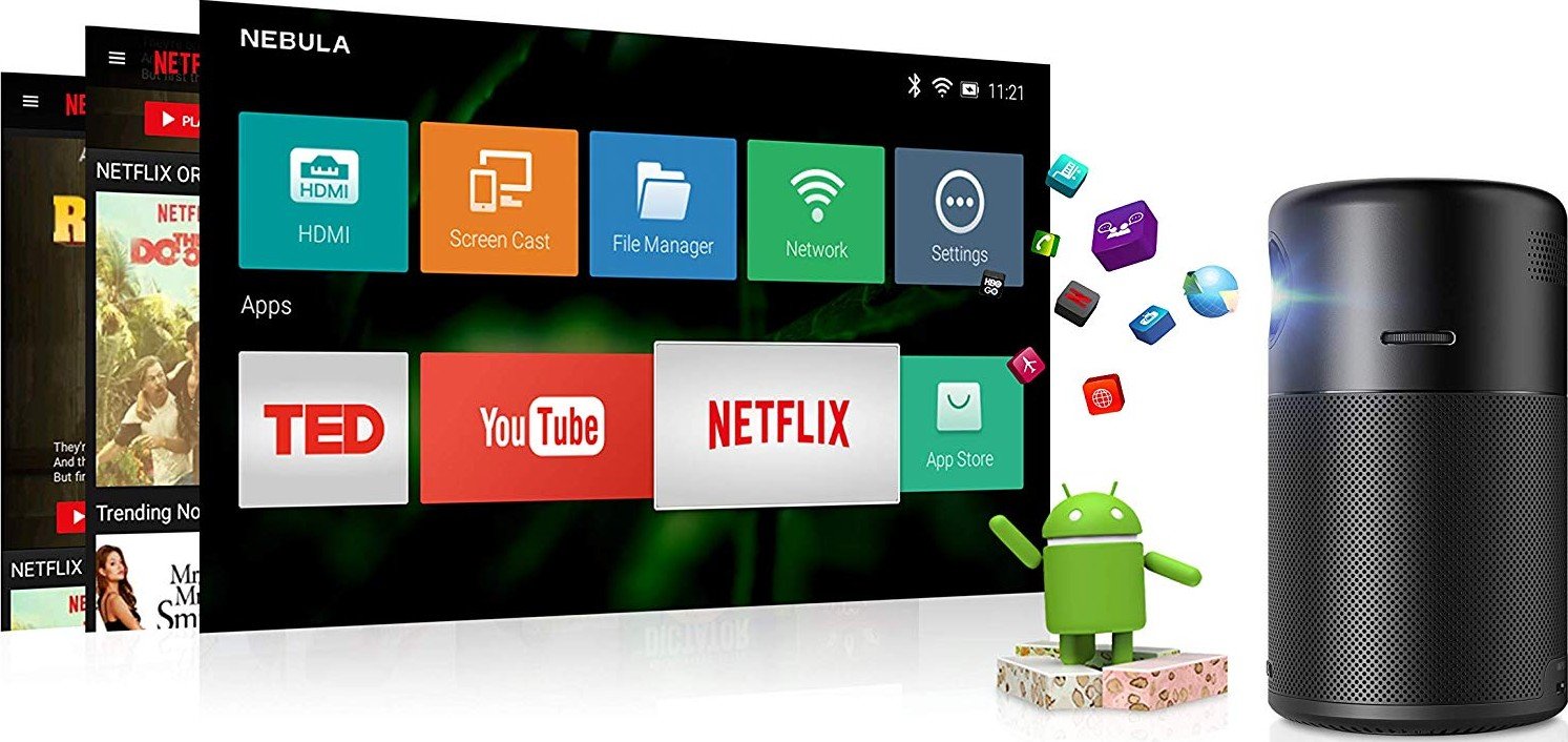 Проектор мультимедийный Anker Nebula Capsule Pro Black