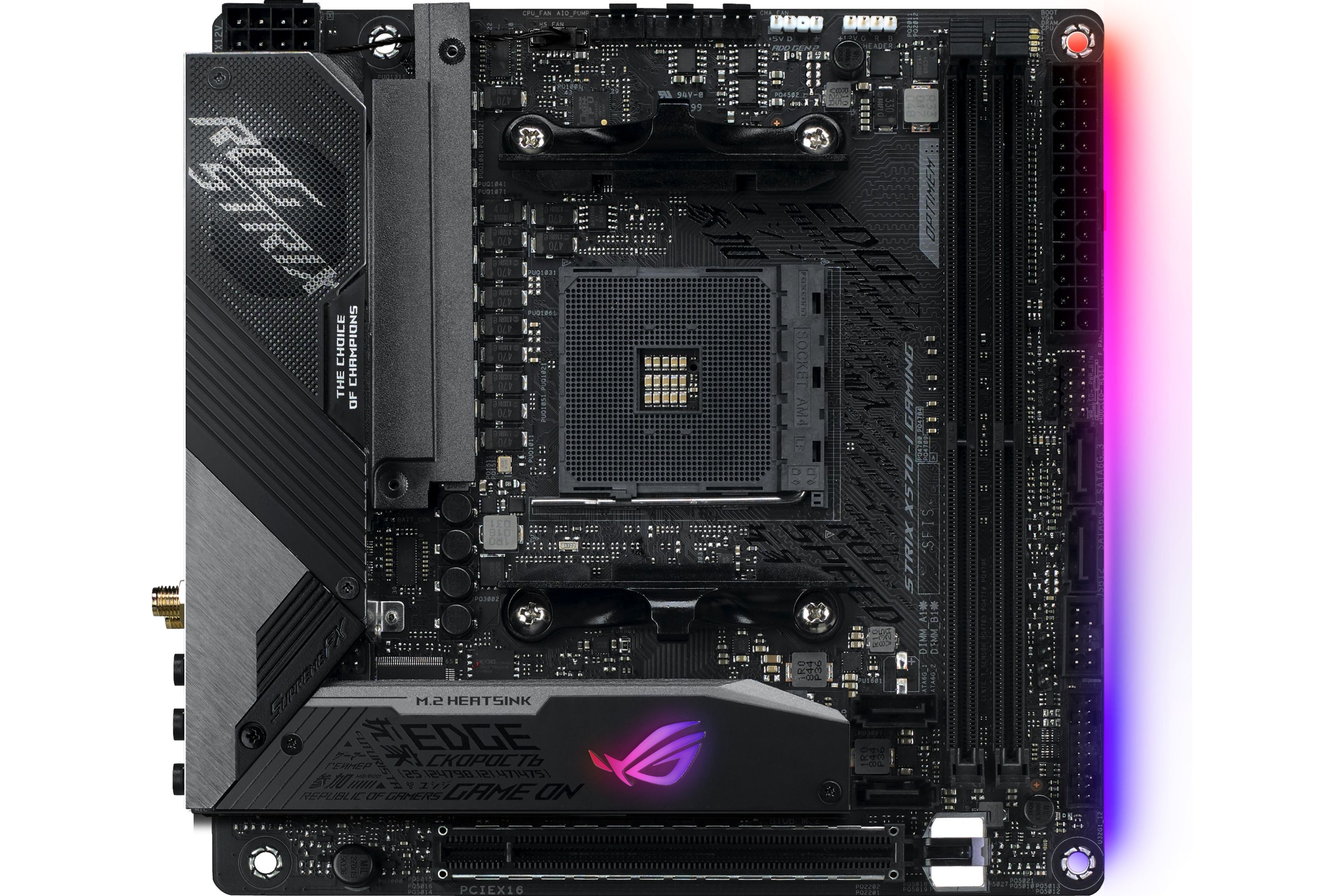 Материнская плата Asus ROG STRIX X570-I Gaming s-AM4 X570 купить ...
