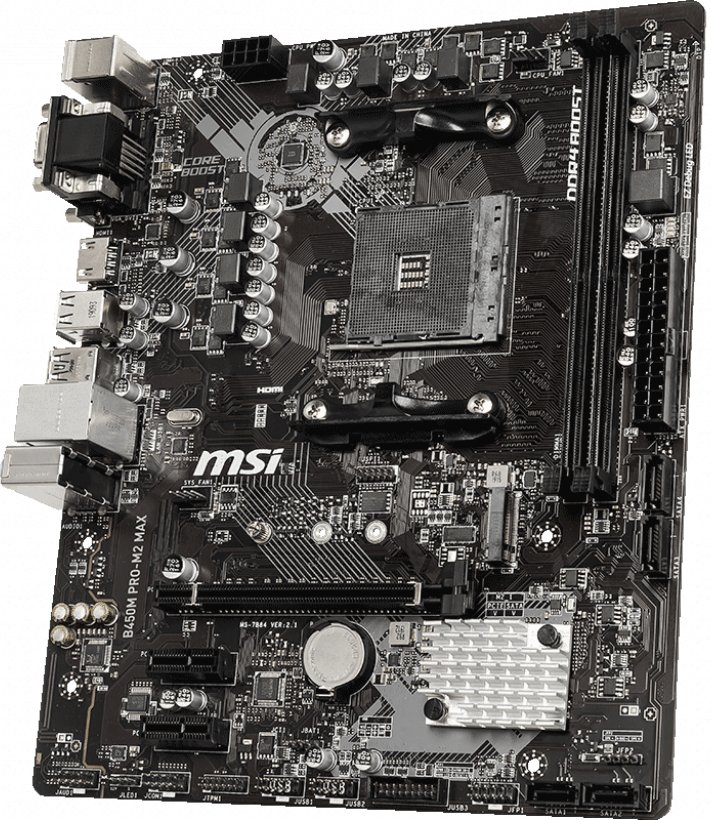 Материнская плата MSI B450M Pro-M2 Max s-AM4 B450 купить | Elmir - цена ...