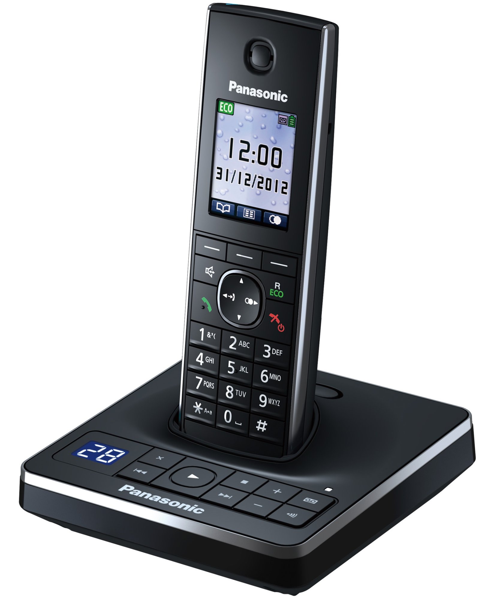 Радиотелефон DECT Panasonic KX-TG8561UAB Black купить | ELMIR - цена ...
