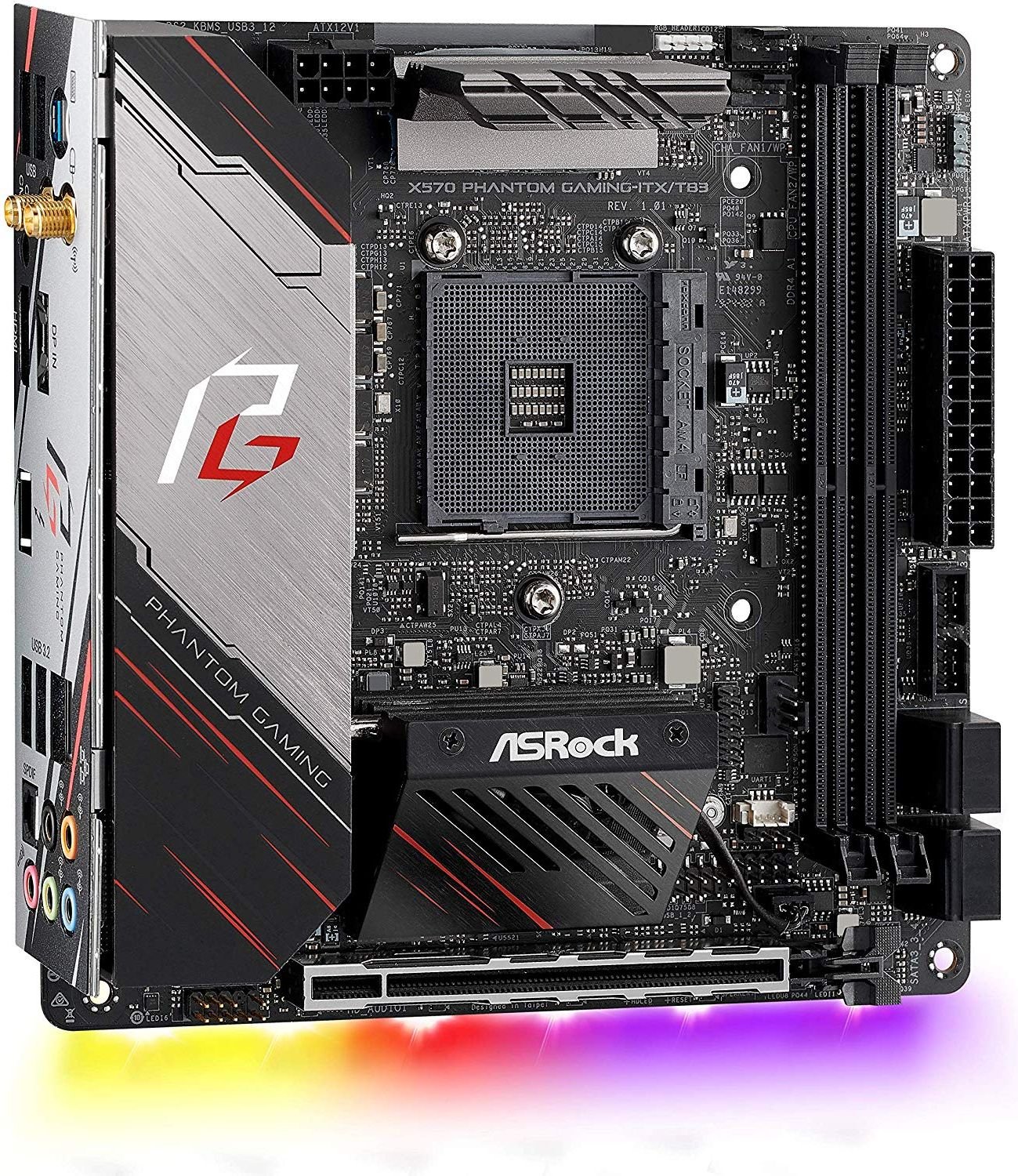 Материнская плата ASRock X570 Phantom Gaming-ITX/TB3 s-AM4 X570 купить ...
