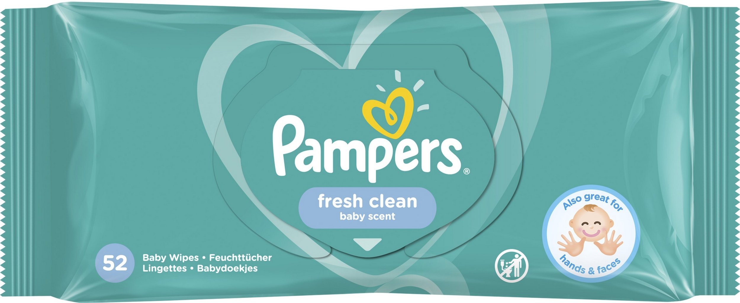 Салфетки влажные для младенцев Pampers Fresh Clean 52 шт. купить ...