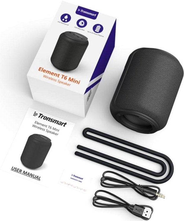 Акустическая система Tronsmart Element T6 Mini Black купить | ELMIR ...