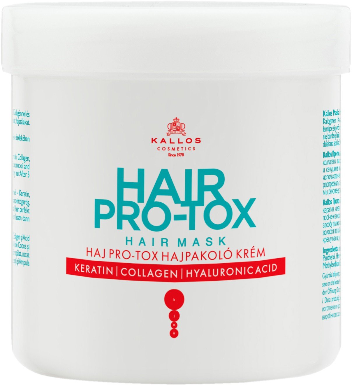 Маска для волос Kallos KJMN Pro-Tox 500 мл (5998889511500) купить ...