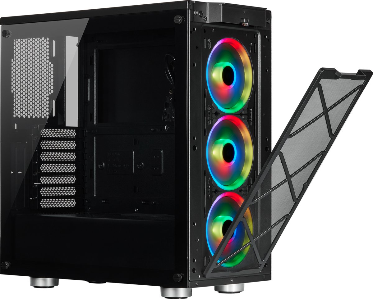 Корпус Corsair 465X RGB б/БП Black (CC-9011188-WW) купить | Elmir ...