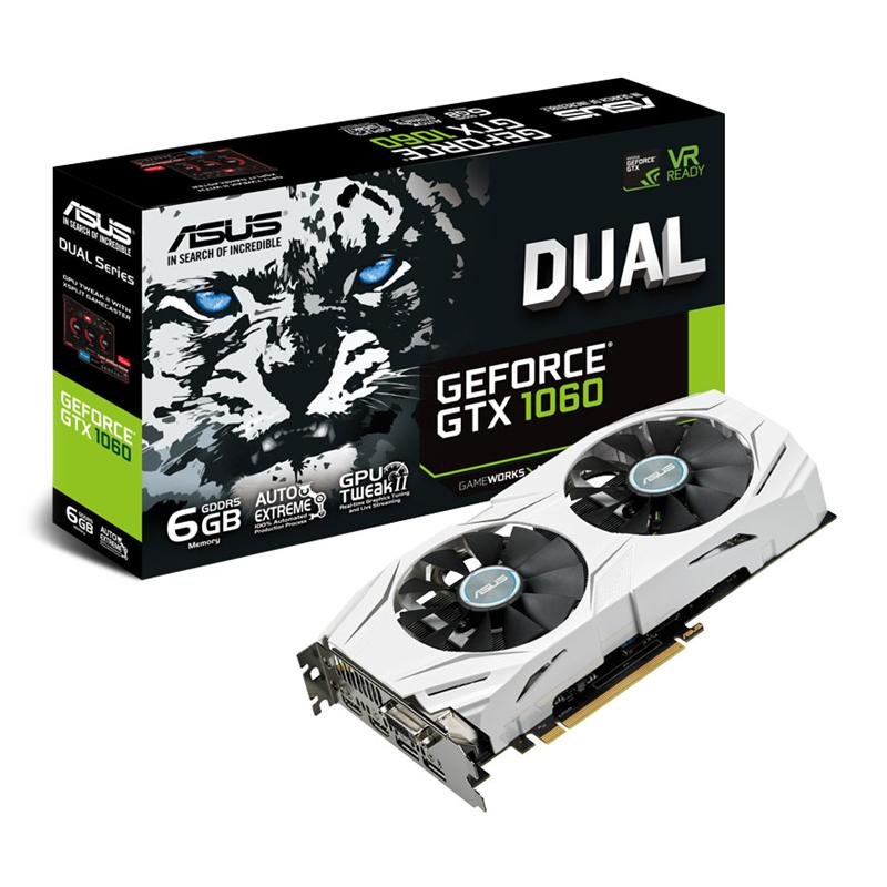 Видеокарта Asus PCI-E GeForce GTX1060 6GB DDR5 (DUAL-GTX1060-6G ...