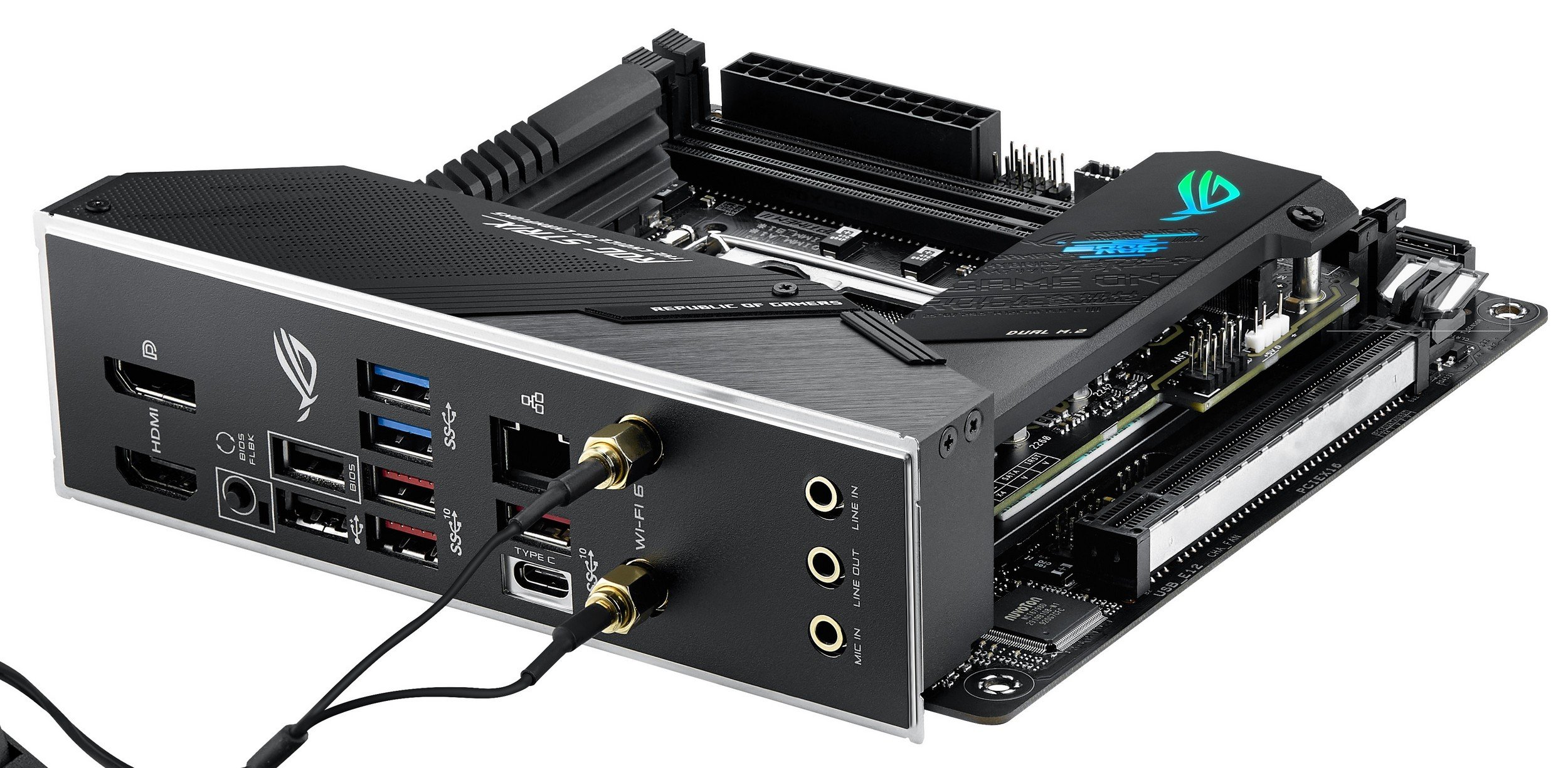 Материнская плата Asus ROG STRIX Z490-I Gaming s-1200 Z490 купить ...