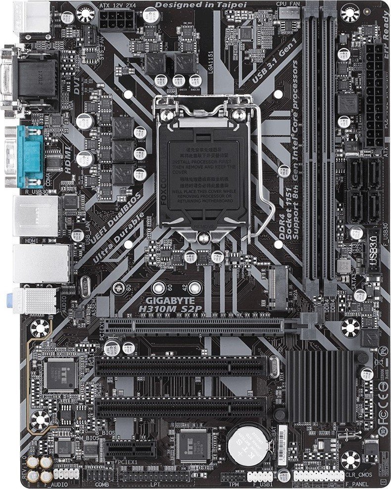 Материнская плата GigaByte H310M S2P s-1151 H310 купить | Elmir - цена ...