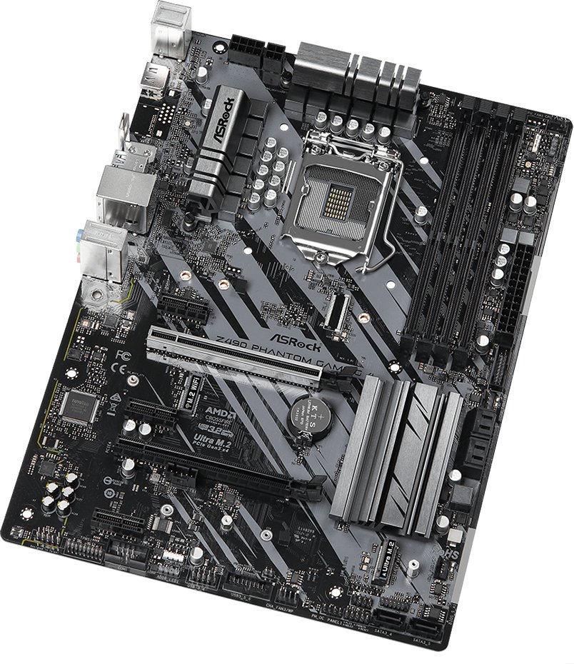 Материнская плата ASRock Z490 Phantom Gaming 4 s-1200 Z490 купить ...
