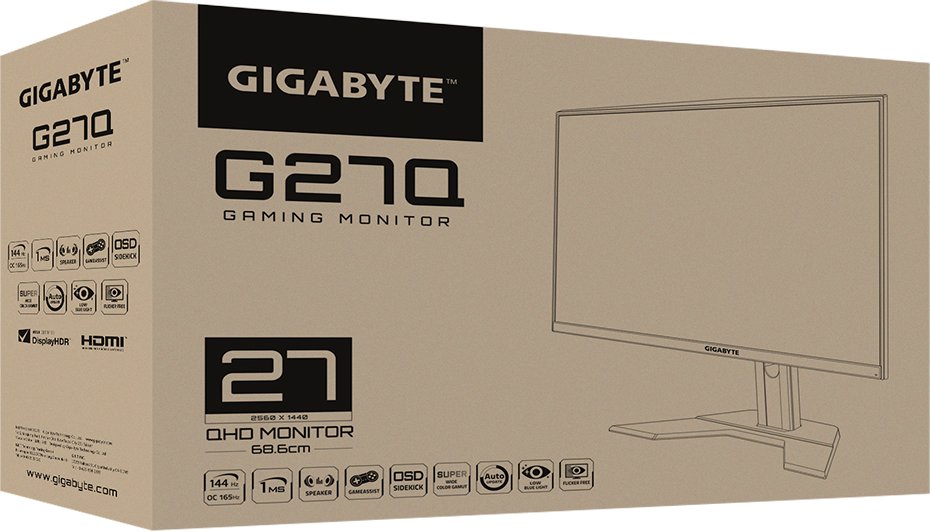 Монитор 27" GigaByte G27Q Gaming Monitor купить | Elmir - цена, отзывы ...