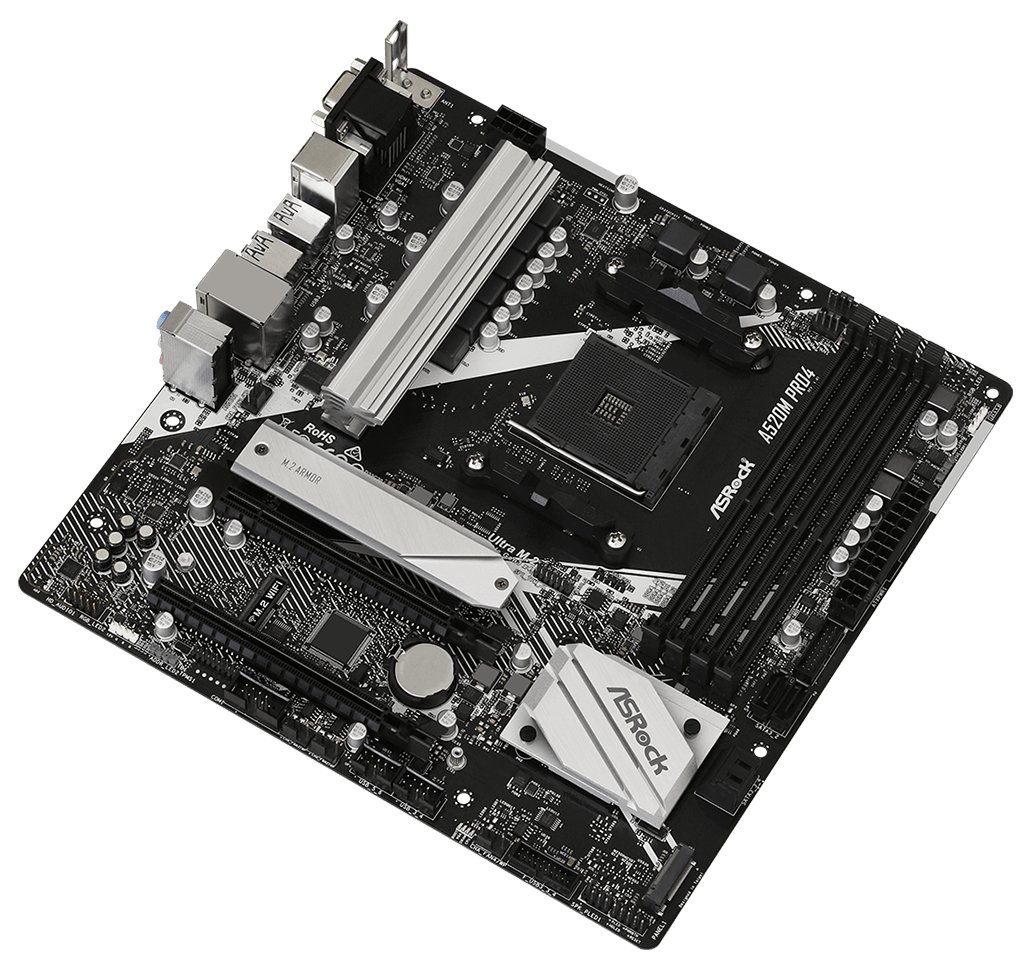 Материнская плата ASRock A520M Pro4 s-AM4 A520 купить | Elmir - цена ...