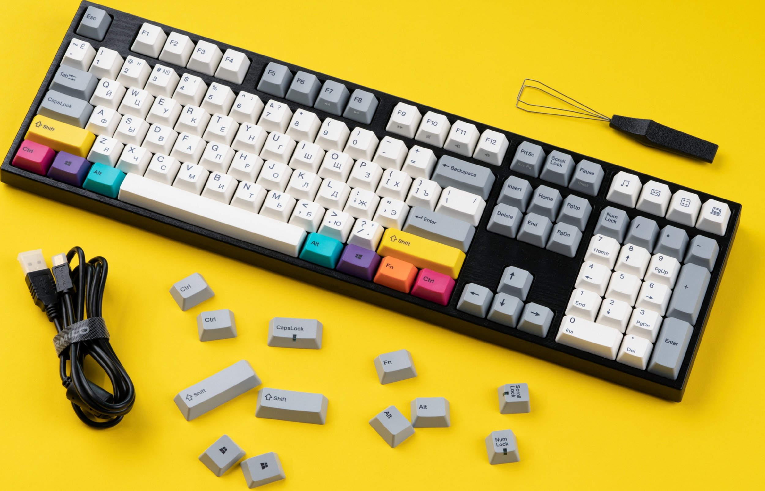 Клавиатура Varmilo MA108M V2 CMYK EC Rose V2 RU (A36A024B0A3A06A007 ...
