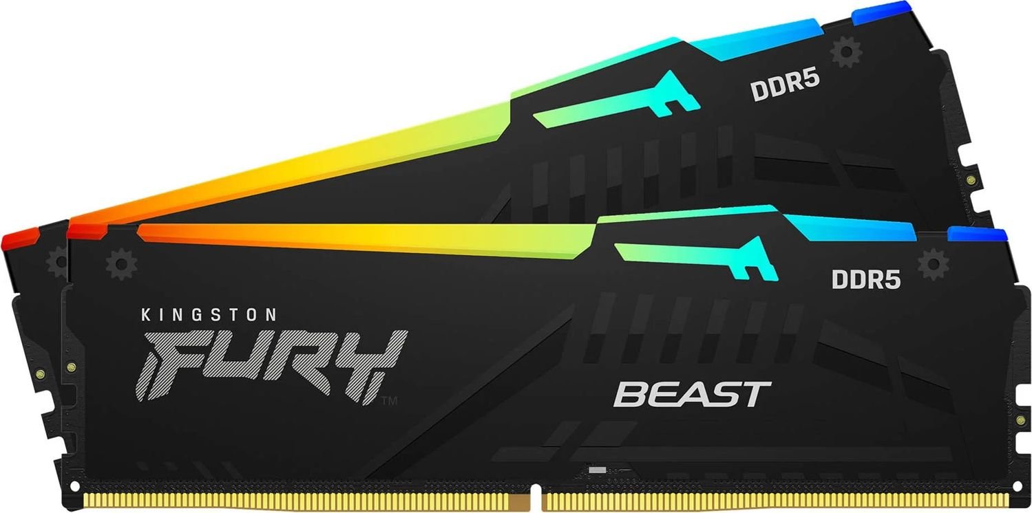 Модуль пам'яті Kingston Fury DDR5 32GB 2x16GB 5200MHz Beast RGB