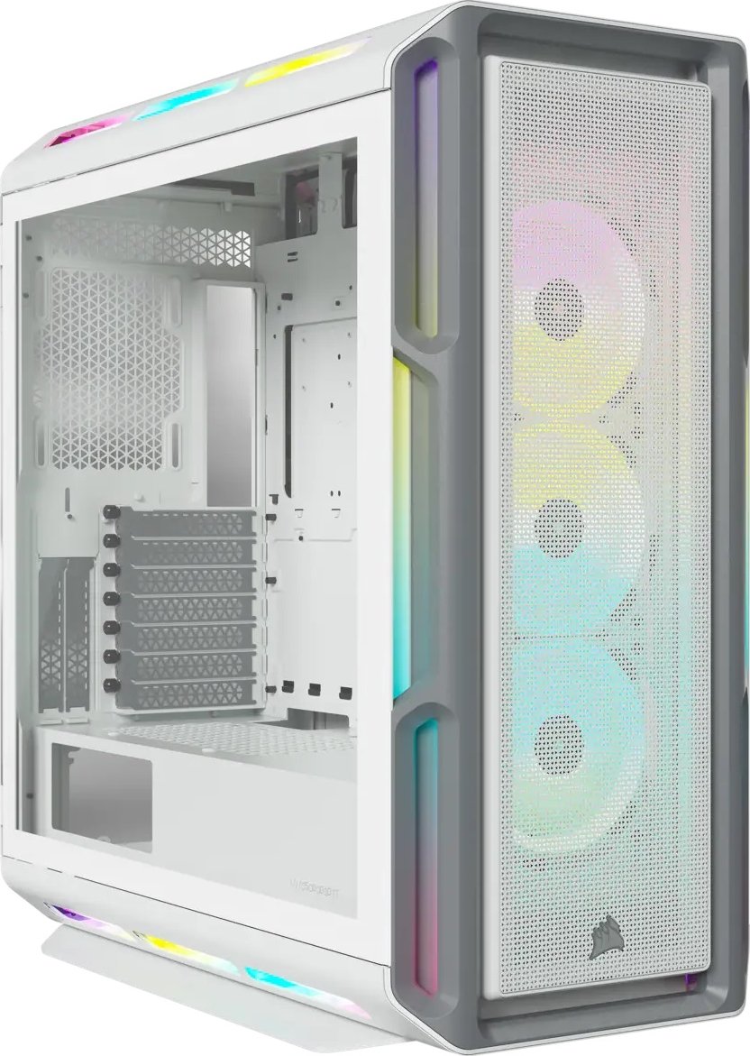 Корпус Corsair iCUE 5000T RGB Tempered Glass б/БЖ White (CC