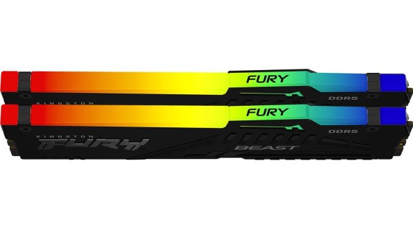Модуль памяти Kingston Fury DDR5 64GB 2x32GB 5200MHz Beast RGB