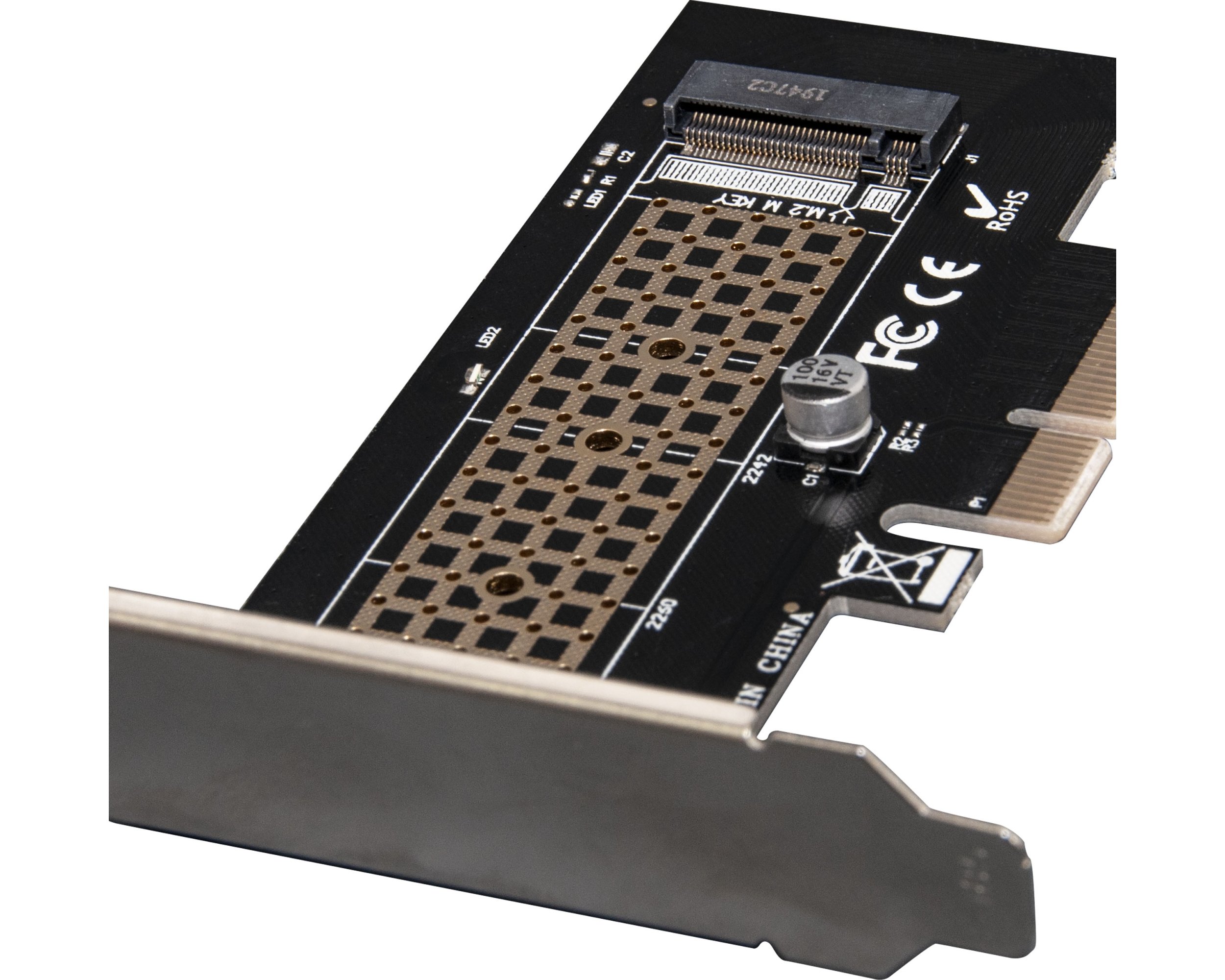 Контроллер PCI-E Frime NVMe M.2 M Key (ECF-PCIEtoSSD003.LP) купить ...