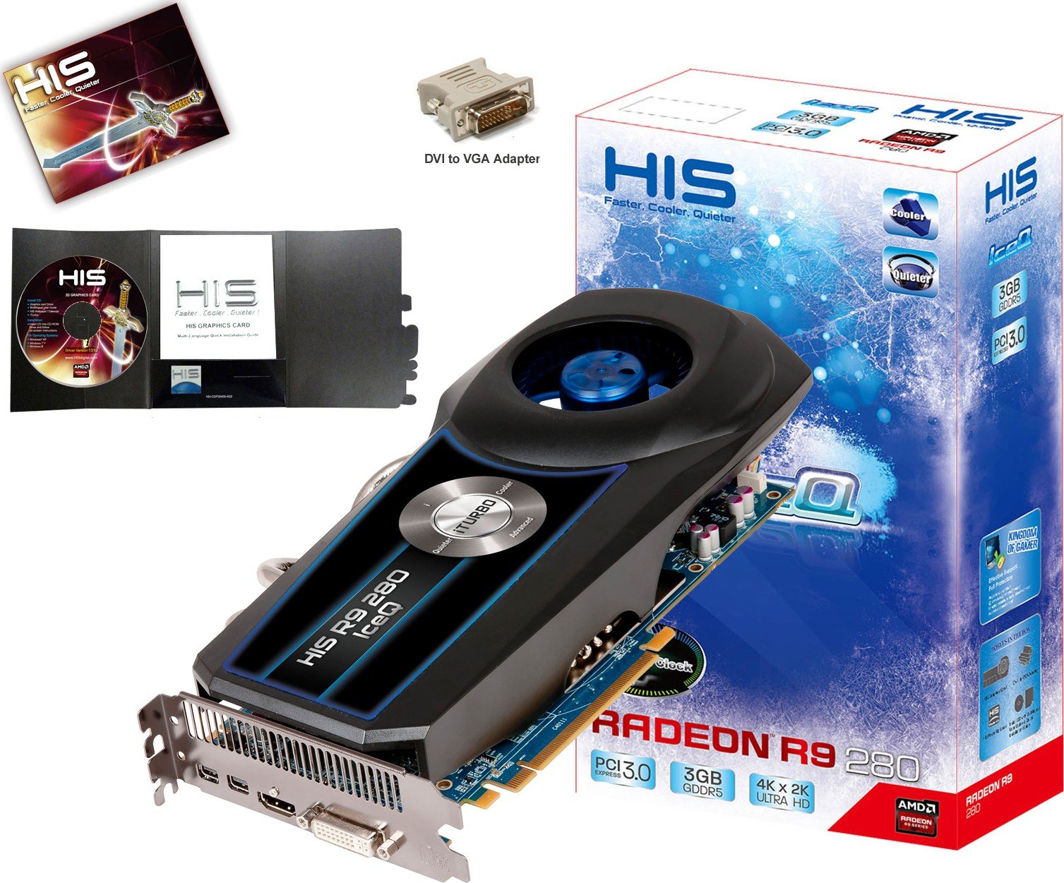 His R9 R9 280 4k PowerColor TurboDuo Radeon R9 280X Graphics Card