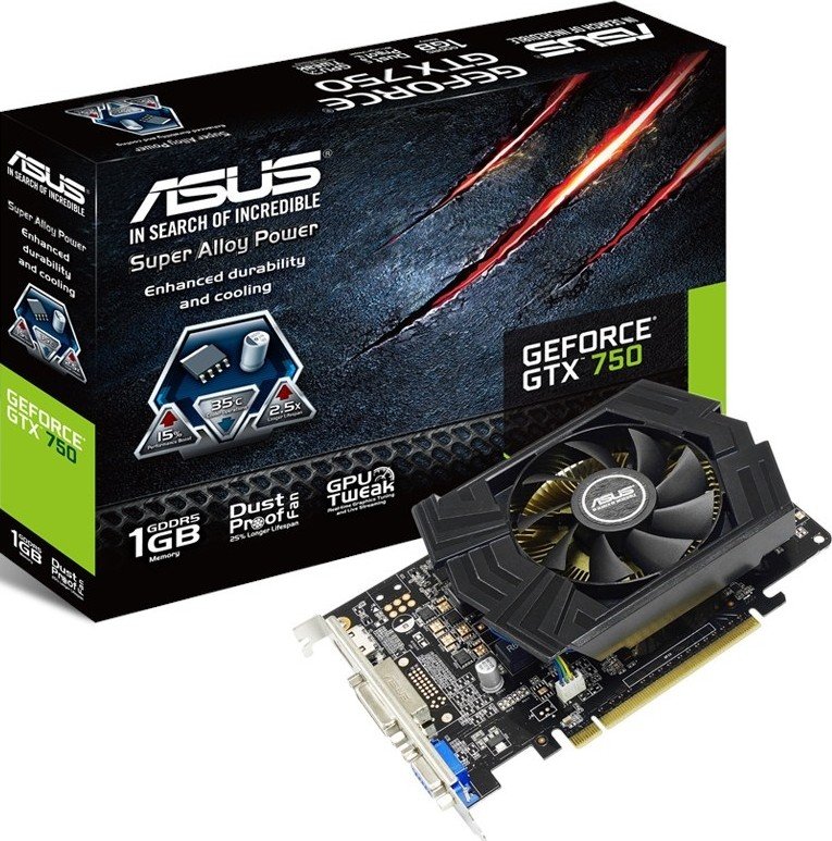 Видеокарта PCI-E GeForce GTX750 1GB DDR5 Asus (GTX750-PH-1GD5) купить ...