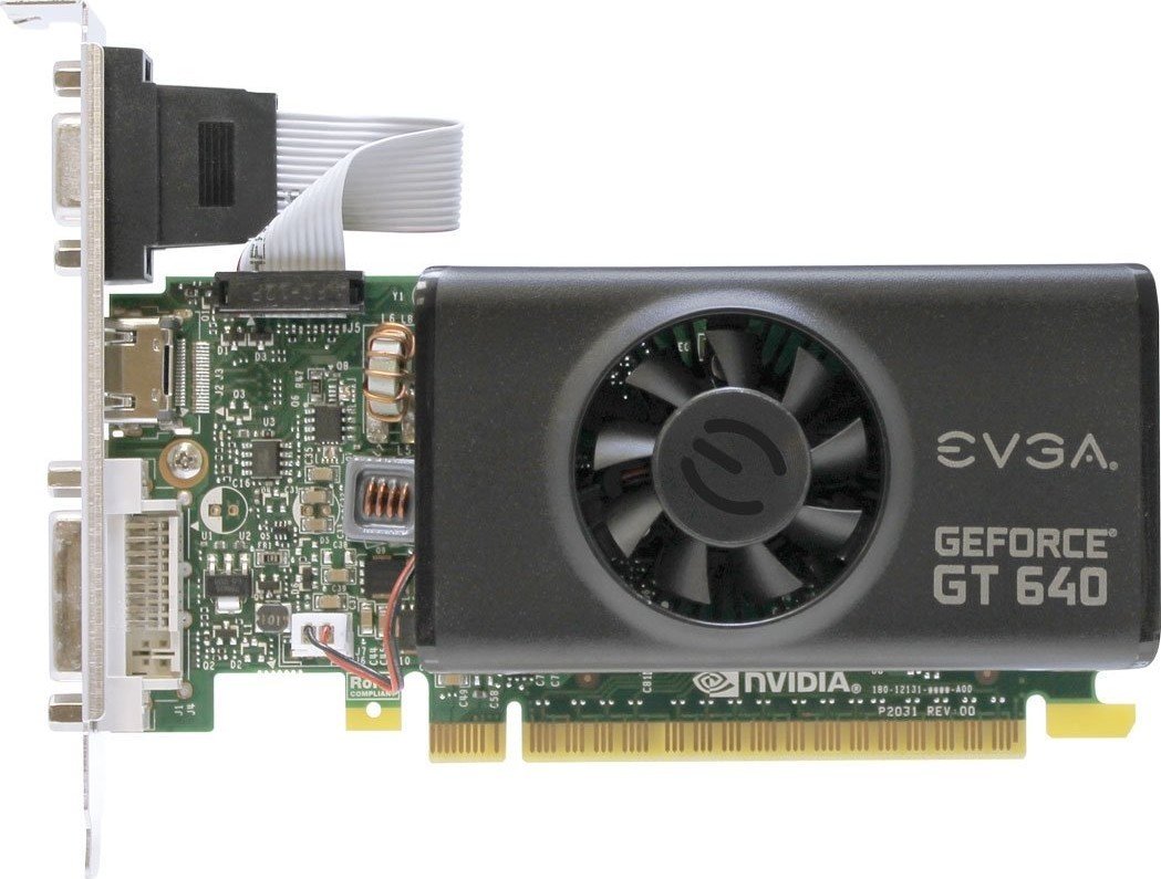 Видеокарта EVGA PCI-E GeForce GT640 1GB DDR5 (01G-P3-2642-KR) - купить ...