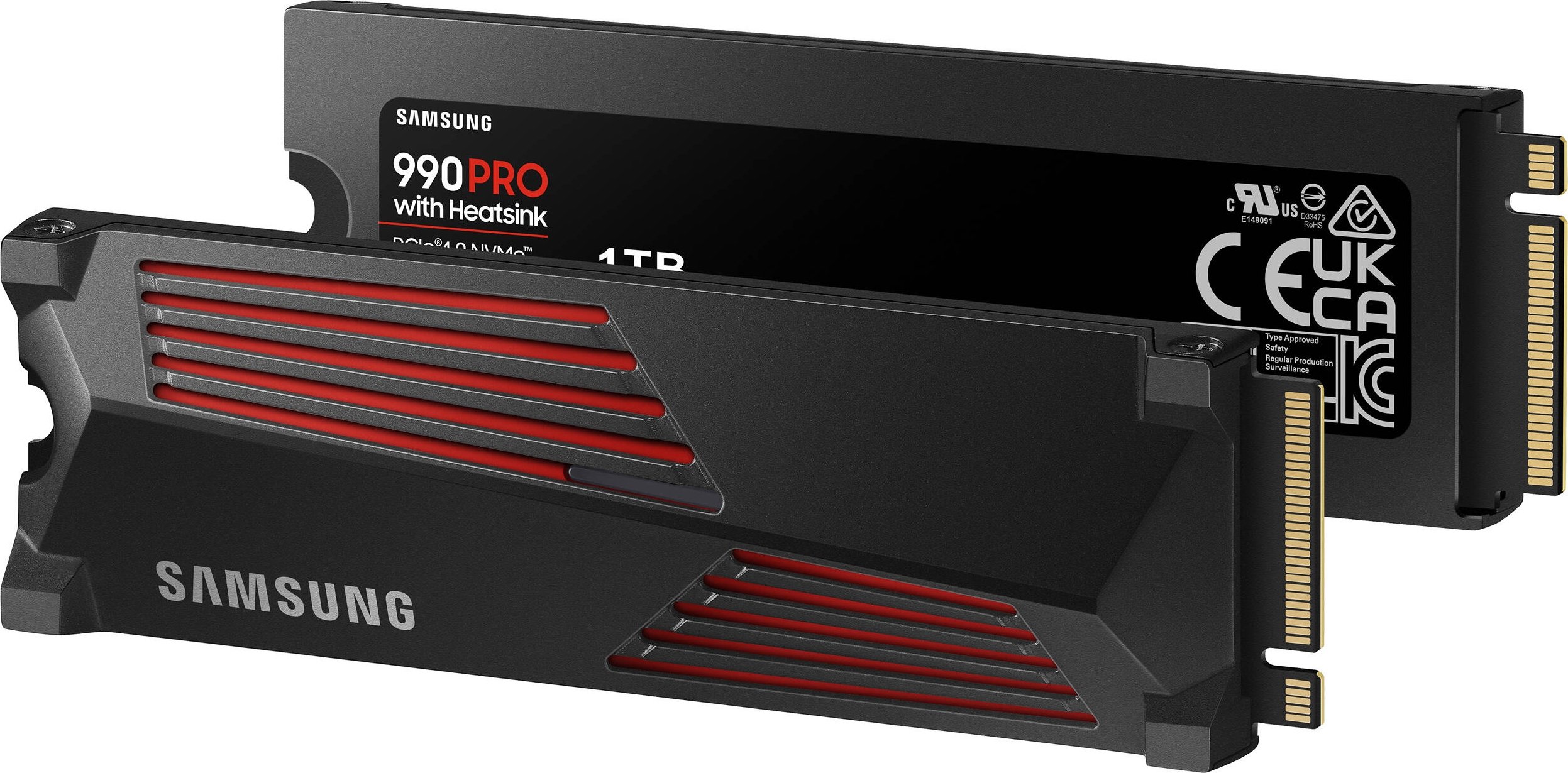 SSD-накопитель M.2 1TB Samsung 990 PRO Heatsink (MZ-V9P1T0CW