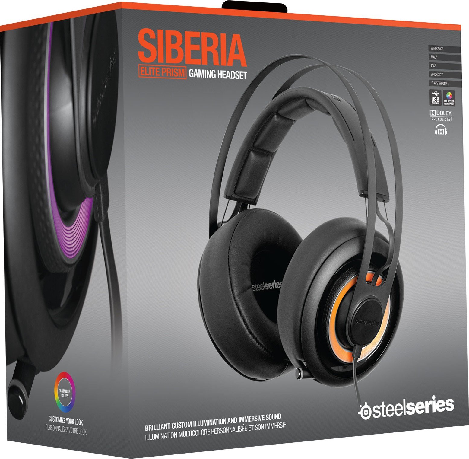 Наушники SteelSeries Siberia Elite Prism Black (51191) купить | ELMIR ...