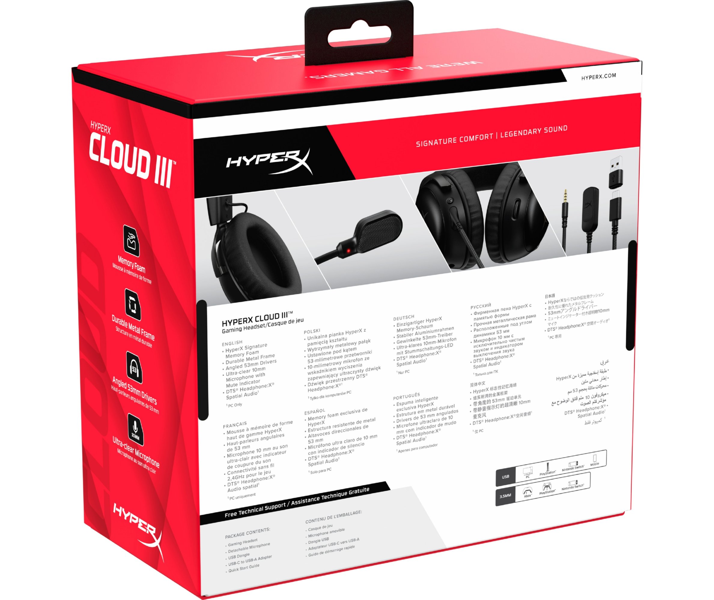 HyperX Cloud III 有線 Cloud III – ゲーミングヘッドセット