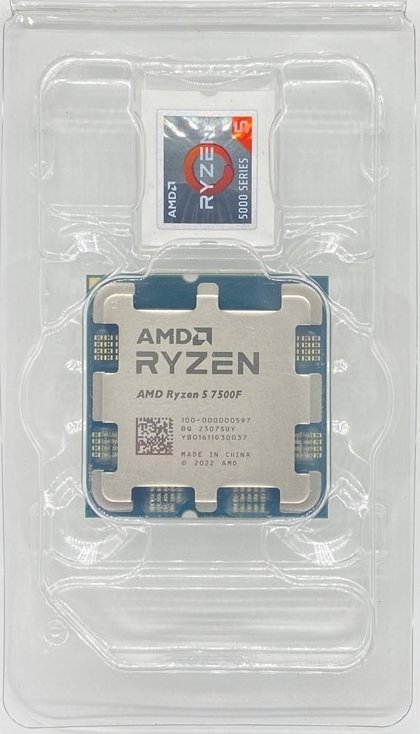 Процесор AMD Ryzen 5 7500F s-AM5 5.0GHz/32MB Tray (100-000000597