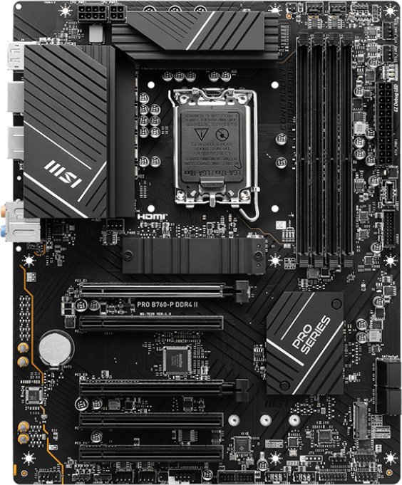 Материнская плата MSI Pro B760-P DDR4 II s-1700 B760 купить | Elmir ...