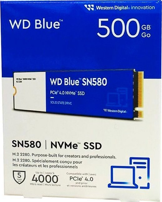SSD-накопитель M.2 500GB WD Blue (WDS500G3B0E) купить | ELMIR