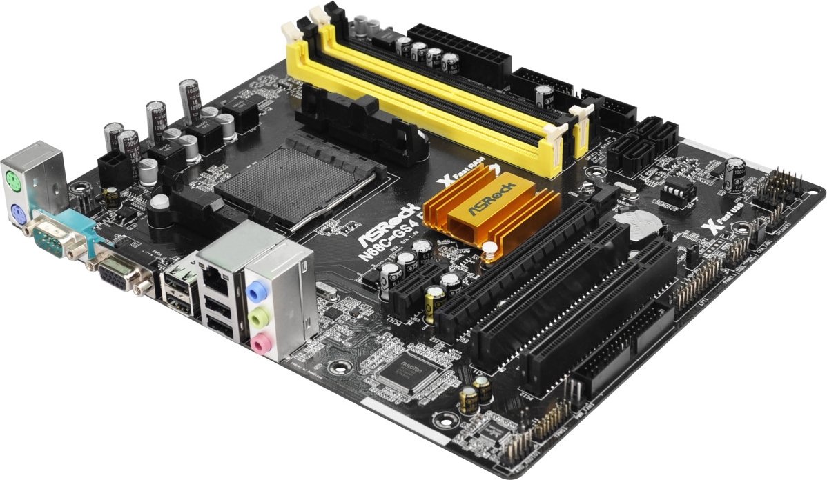 Материнская плата ASRock N68C-GS4 FX s-AM3 GeForce 7025 купить | Elmir ...