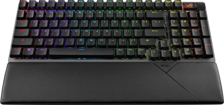 Клавиатура Asus ROG Strix Scope II NX Snow USB/WL/BT Black ENG ...