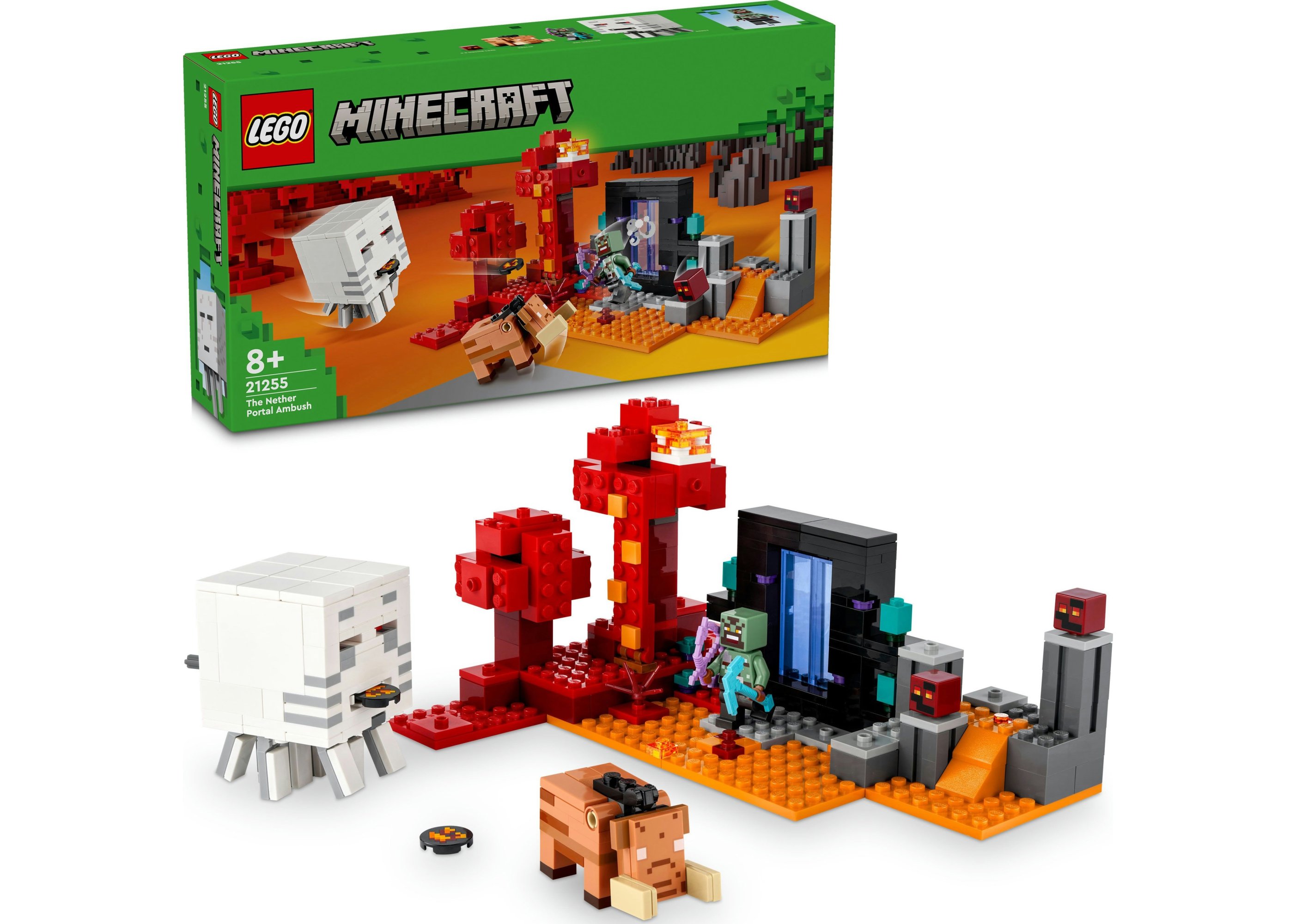 Конструктор LEGO Minecraft Засада у портала в Нижний мир (21255